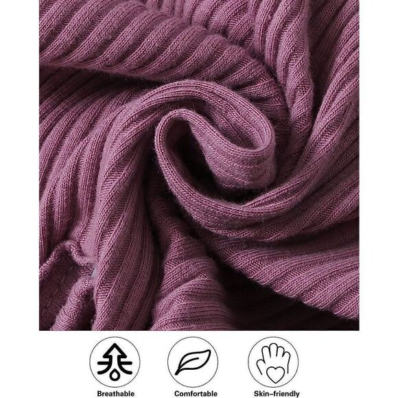 Newborn Infant purple size 0/3 mos Girl Ruffle Long Sleeve Romper Jumpsuit Bowkn - Picture 3 of 10